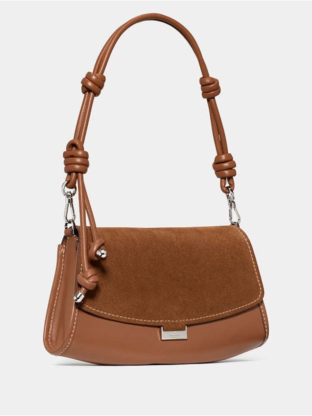 Kate Spade Ali Suede Shoulder Bag Warm Gingerbread - Picture 3 of 5